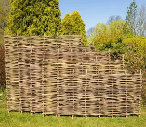 Hazel Hurdle Fence Panel Premium Woven Wattle Weave 6ft x 4ft