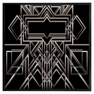 Geometric art (Picutre Frame) / 30x30" / Black