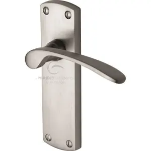 Project Hardware Door Handle Lever Latch Luca Design (Set of 2) Satin Chrome