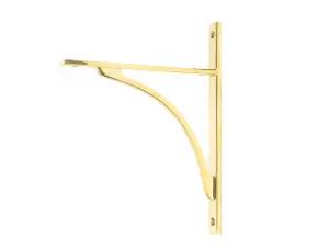 Polished Brass Apperley Shelf Bracket (260mm x 200mm)