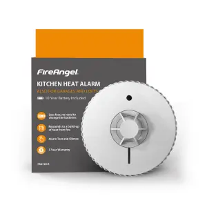 FireAngel FA6720-R Standalone Thermistor Heat Alarm with 10-year lifetime battery