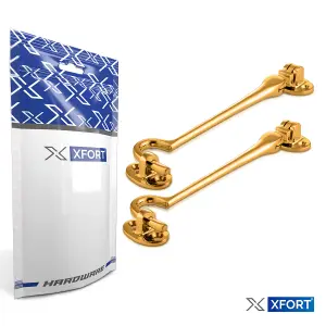 XFORT 150mm Polished Brass Cabin Hook