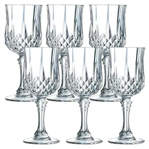 URBNLIVING 170ml Eclat Cristal D'Arques Hi-Ball Tumbler Glass Set of 6