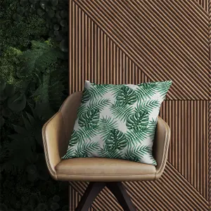 Watercolour Tropical Leaves Outdoor Cushion 45cm x 45cm