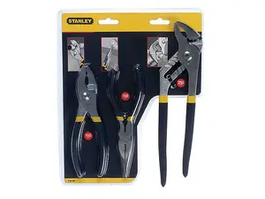 STANLEY 0-84-892 Pliers Set, 3 Piece STA084892