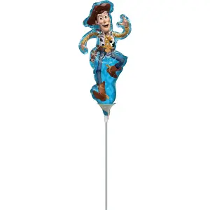 Toy Story Mini Woody Foil Balloon Blue (One Size)