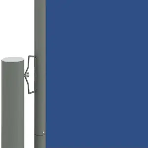 Berkfield Retractable Side Awning Blue 220x1000 cm