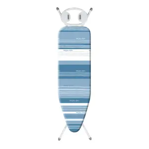 Minky White & blue Metallic effect Ironing board (L)157cm (W)41cm