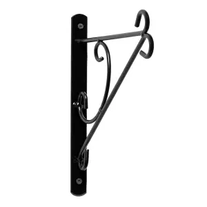 Primrose Curved Design Hanging Basket Bracket Hook for Outdoor Wall 28cm