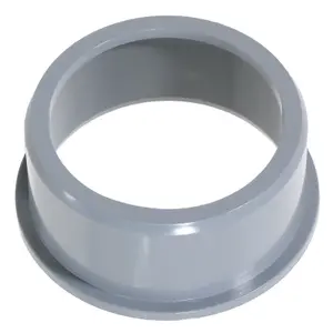 SPARES2GO 50mm Boss Adaptor Solvent Weld Soil Stack Waste Pipe Reducer Push Fit Seal Ring (Grey)