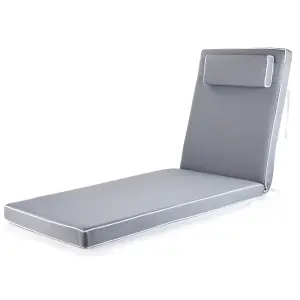 Alfresia Grey Sun Lounger Replacement Garden Cushion