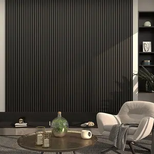 Premium Black Slat Wall Panel 1200x390x10mm (5 Pack)