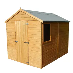 Shire Durham 8x6 ft Apex Wooden Shed with floor & 1 window - Assembly service included