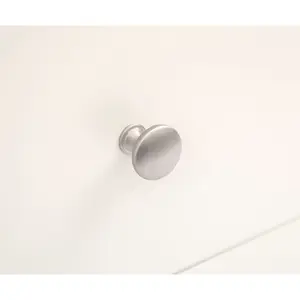 Castelli 2 Drawer Petite Bedside Table Chrome Knob