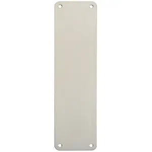 Plain Door Finger Plate 300 x 75mm Satin Stainless Steel Push Plate