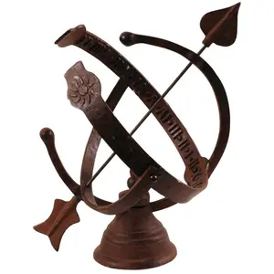 Cast Iron Armillary Sundial