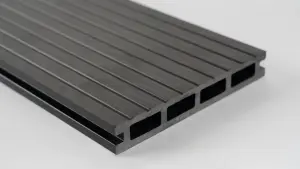 Composite Decking 140mm x 5m Black PK4 (Clips Included)