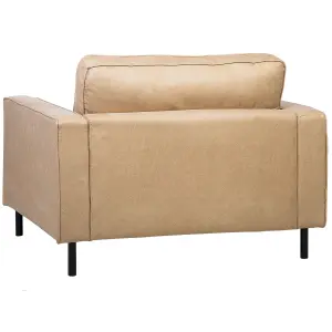 Armchair SAVALEN Faux Leather Beige