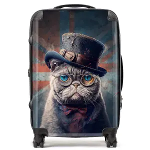 British Shorthair Cat Splashart Suitcase - Medium