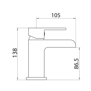 Waterfall Chrome Bath Filler and Basin Mixer Pack