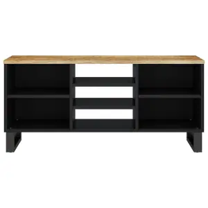 Berkfield TV Cabinet 100x33x46 cm Solid Wood Mango&Engineered Wood