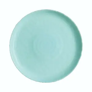 6X 19.5 Dessert Plate Ammonite Grey Opal Dinnerware Collections (Set of 6) Turquoise