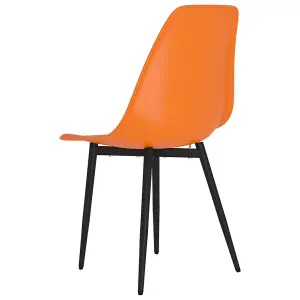 Berkfield Dining Chairs 2 pcs Orange PP