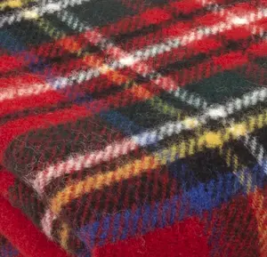 Tweedmill Tartan PNW Royal Stewart Blanket/Throw Multi 150cm x 183cm 100% New Wool Made in the UK