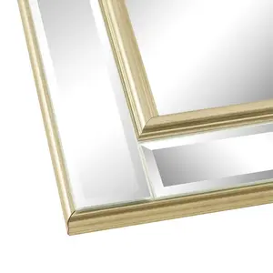 Abbate Rectangle Wall Mirror Silver / 90.5cm H x 65cm W