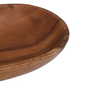 Wooden Oval Mini Tray Bowl Acacia Wood Serving Dish Platter Plate  Dinnerware