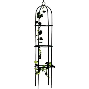 1.9M Heavy Duty Metal Garden Obelisk Climbing Floral Decor Plant Flower Support Trellis