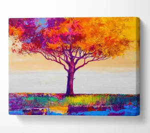 The Orange Tree Paradise Canvas Print Wall Art - Medium 20 x 32 Inches