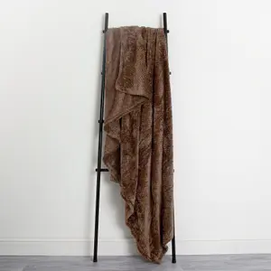 Luxury Large Waffle Honeycomb Mink Warm Throw