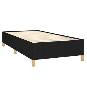 Berkfield Bed Frame Black 90x190 cm 3FT Single Fabric