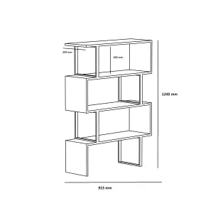 Decorotika Adriana Modern Bookcase