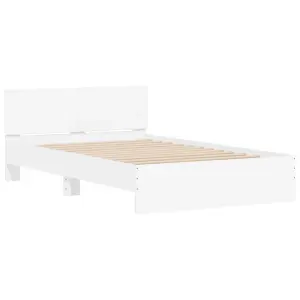 Berkfield Bed Frame without Mattress White 120x190 cm Small Double