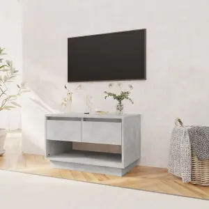 Berkfield TV Cabinet Concrete Grey 70x41x44 cm Engineered Wood