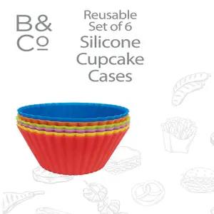 Air Fryer Silicone Cupcake Cases - Air Fryer Accessory - Multicolour