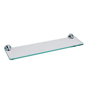 Ronda Bathroom Wall Mounted Glass Shelf (W)50cm