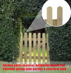 Wooden Garden Gate, Hand Built Wooden Gate With FSC Tantalized Perfect Outdoor Gate For Garden - 3ft x 3ft