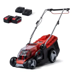 Einhell 36cm Cordless Lawn Mower 36V Rotary Lawnmower With Batteries And Charger 40L Power X-Change BRUSHLESS GE-CM 36/36 Li Kit