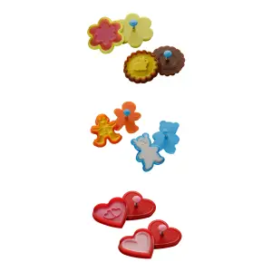 Hallie Rabbit And Flower Shape Cookie Cutters And Stamps