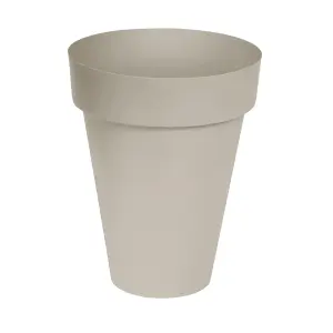 Verve Nurgul Matt Peyote Polypropylene Plant pot (Dia) 46cm, (H)57.7cm, 55L