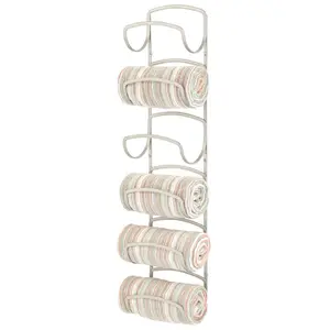 Shofner 4 Wall Towel Rack Matt Silver