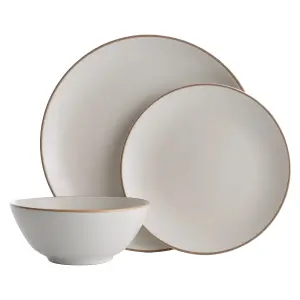 Set of 12 Classic Collection Dinner Set Cream