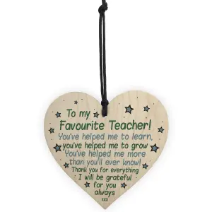 Teacher Gifts Poem Special Thank You Gift For Nursery Teacher Assistant Heart Keepsake