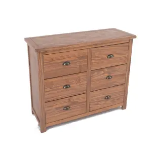 Padua 6 Drawer Chest of Drawers Brass Cup Handle