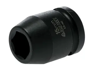 Teng Impact Socket Hexagon 6-Point 1/2in Drive 15mm