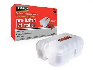 Pest-Stop Super Rat and Mouse Killer Wax Block Station for Effective Pest Control