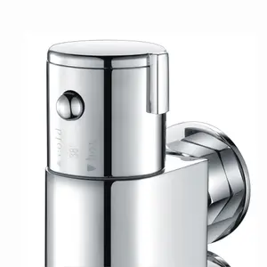 ENKI Vito Chrome Vertical Thermostatic Shower Mixer Valve Tap Set